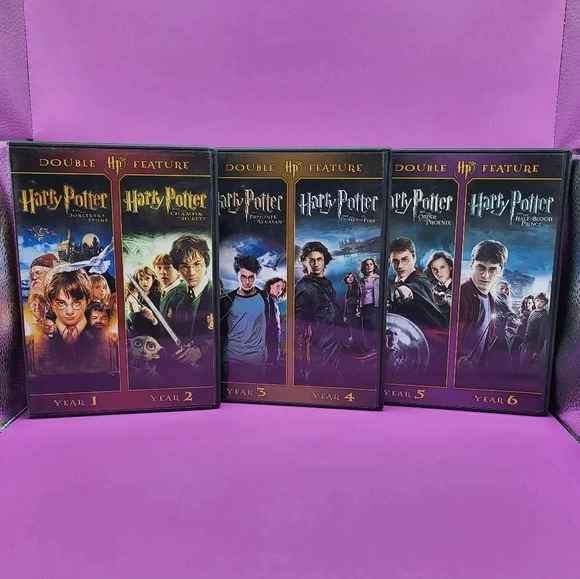 Warner Bros. Other - Harry Potter 6 DVDs Double Feature Year 1 - 6